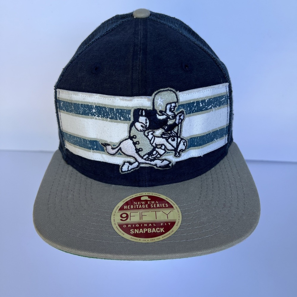 Dallas Cowboys New Era 9Fifty Heritage Series Mesh Trucker Snapback Hat Cap